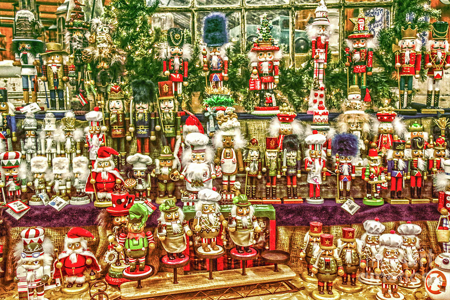 Nutcrackers at the Christmas Shop Photograph by Sandy Moulder