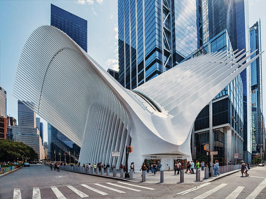 Ny, Nyc, The Oculus, World Trade Center Transportation Hub. #1 Digital Art by Claudia Uripos