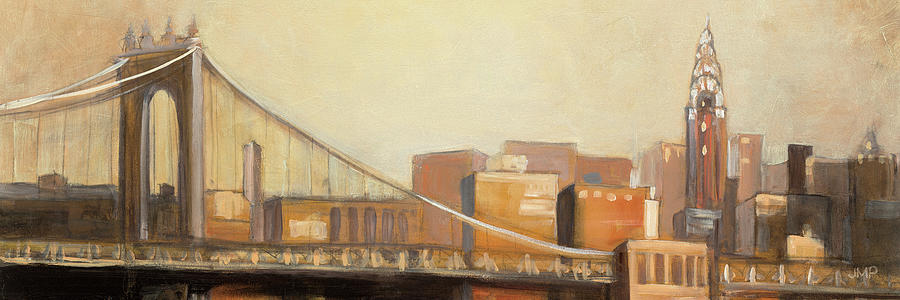 Architecture Painting - Nyc After Dawn Crop #1 by Julia Purinton