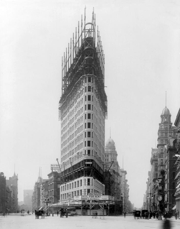 Nyc, Flatiron Building Construction #1 Photograph by Science Source