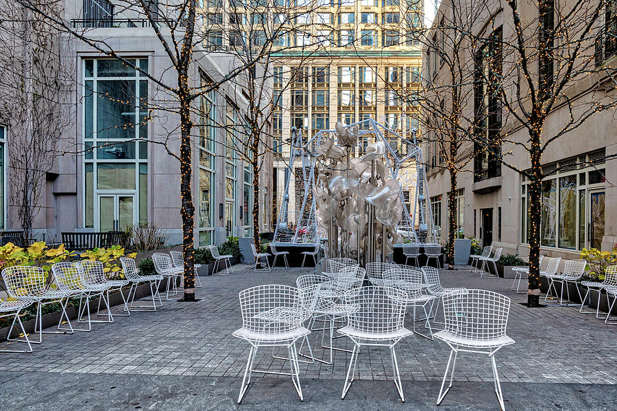 Nyc, Manhattan, Four Seasons Downtown, Public Plaza #1 Digital Art by Lumiere
