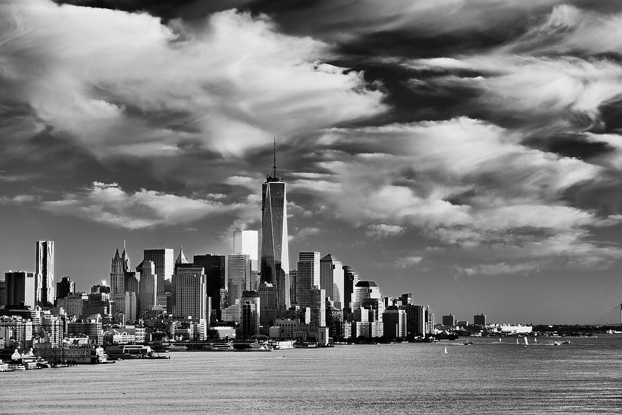 Nyc Skyline & Hudson River #1 Digital Art by Riccardo Spila