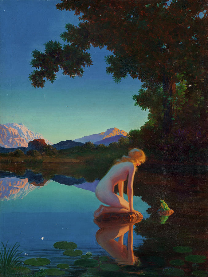 Nymph and the Frog #1 Painting by Edward Eggleston