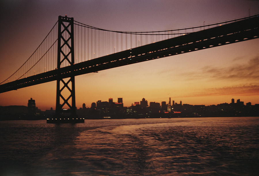 Oakland Bay Bridge #1 Photograph by Harvey Meston