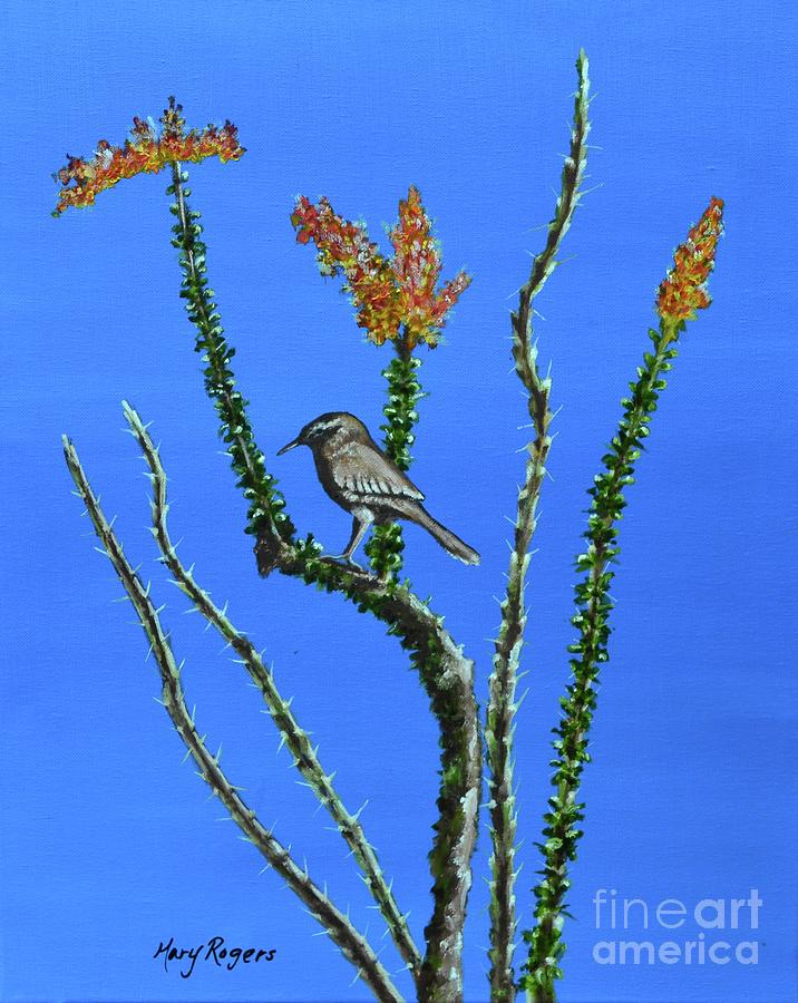 Ocotillo #2 Painting by Mary Rogers