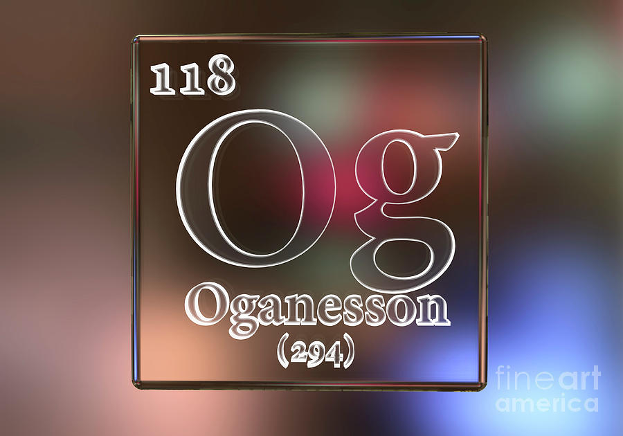 Oganesson Chemical Element #1 Photograph by Kateryna Kon/science Photo Library