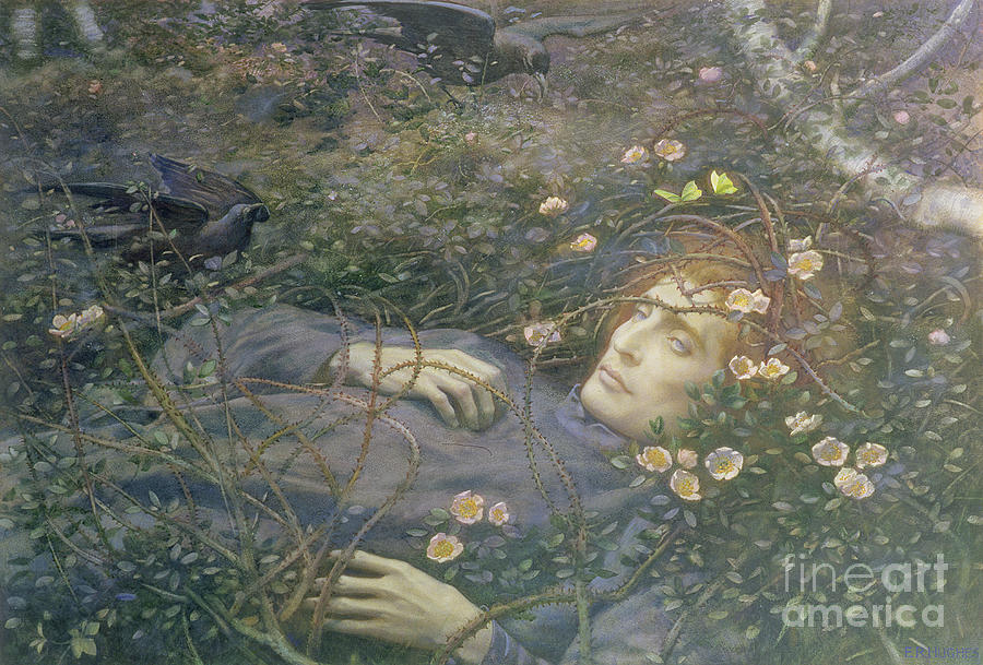 Oh Whats That In The Hollow Painting by Edward Robert Hughes