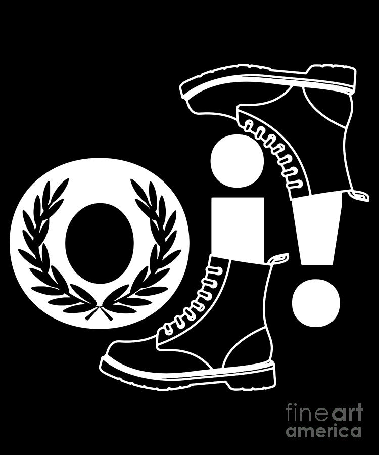 Oi Punk design Gift for Skinheads Ska and Reggae Music Fans Skins Boots Punks Mods and Rockers Unite #2 Digital Art by Martin Hicks