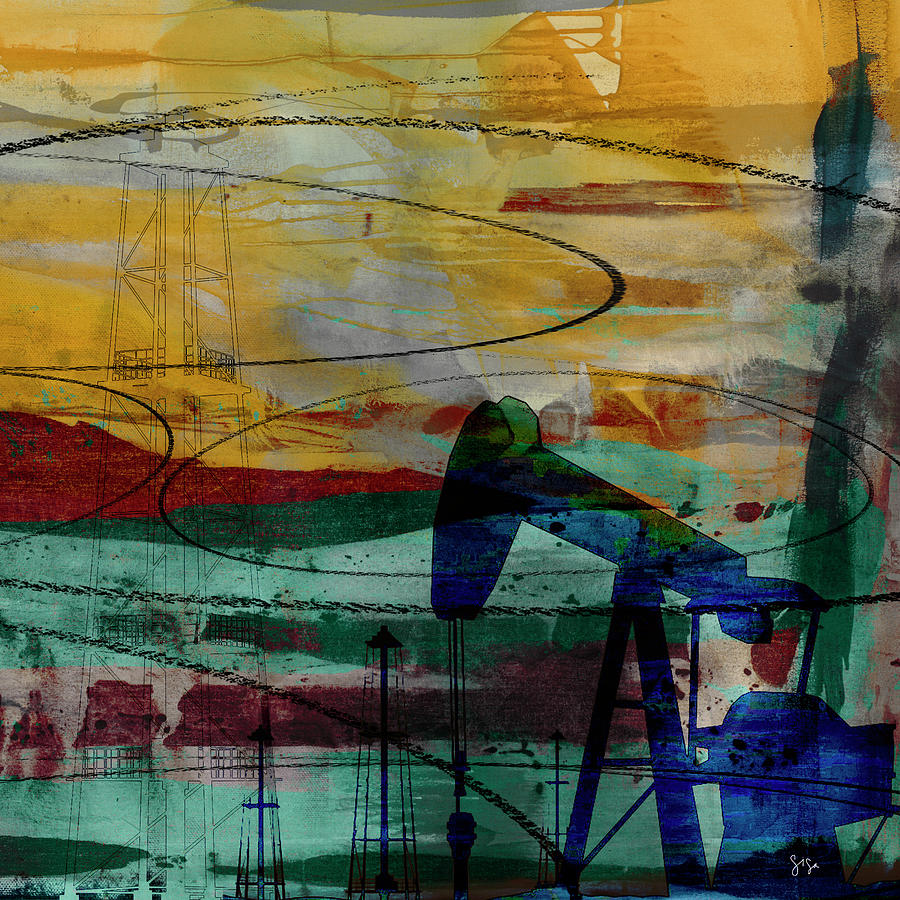 Structures Photograph - Oil Rig Abstract #1 by Sisa Jasper