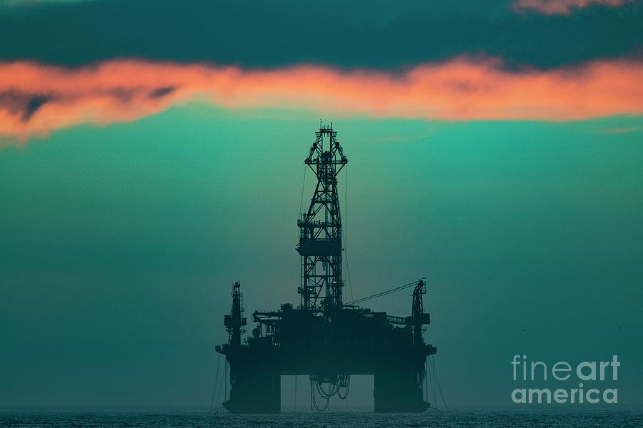 Oil Rig Off The Coast Of Walvis Bay #1 Photograph by Tony Camacho/science Photo Library