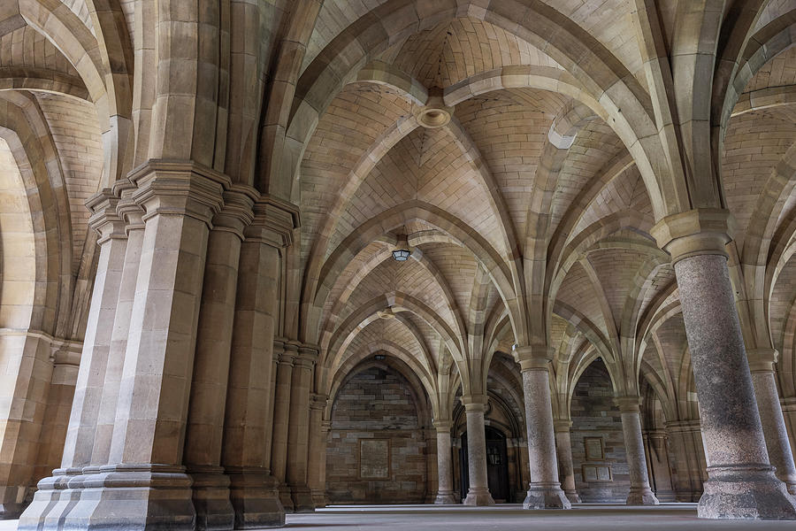 Old Cloisters Glasgow University Photograph by Tom Norring - Fine Art ...