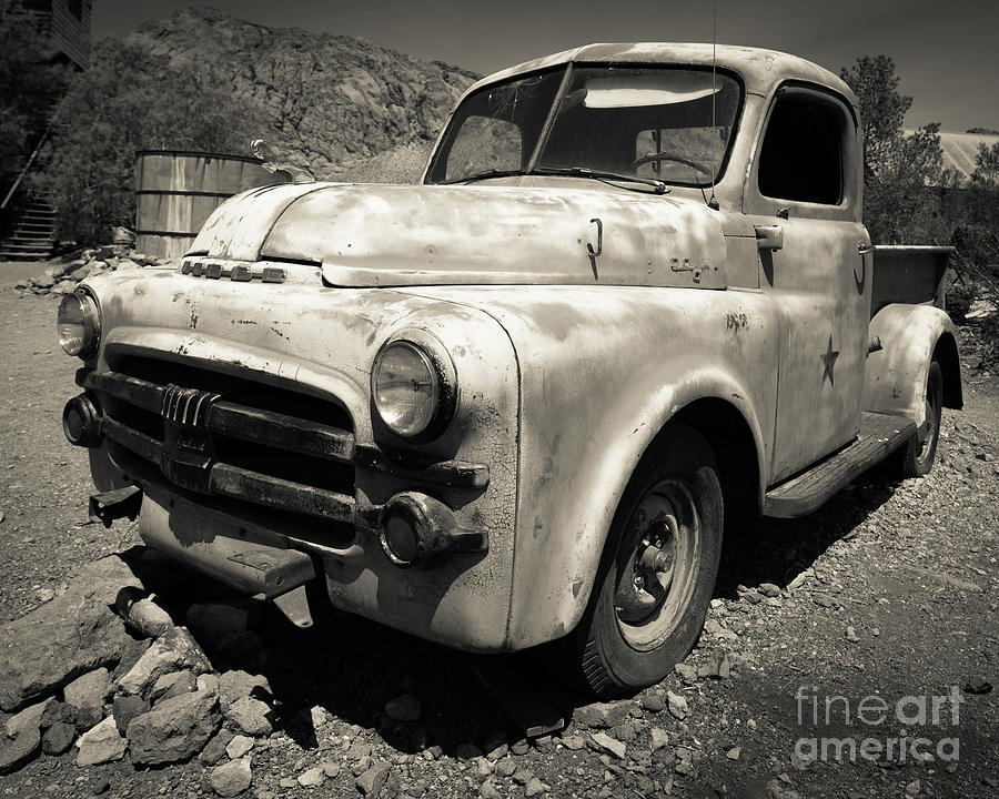 Old Dodge Truck in the Desert #3 Photograph by Edward Fielding