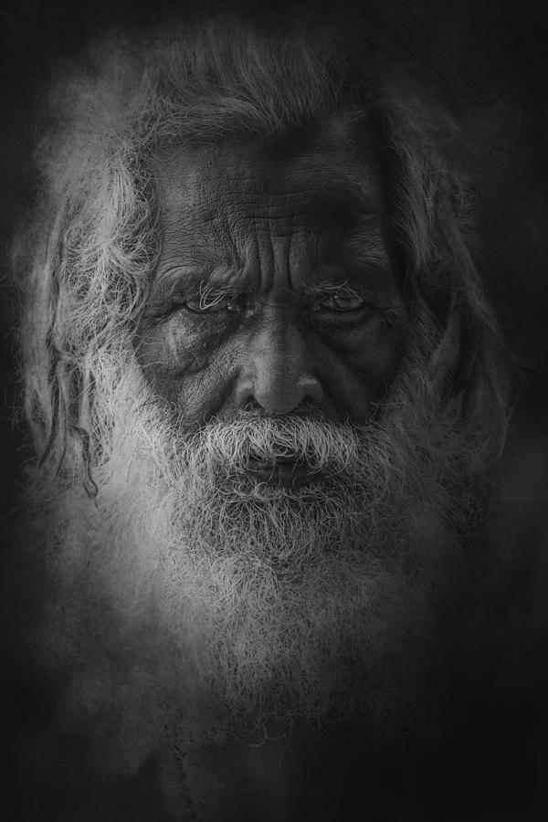 Pushkar Photograph - Old Rajasthani Man From Varanasi #1 by Svetlin Yosifov