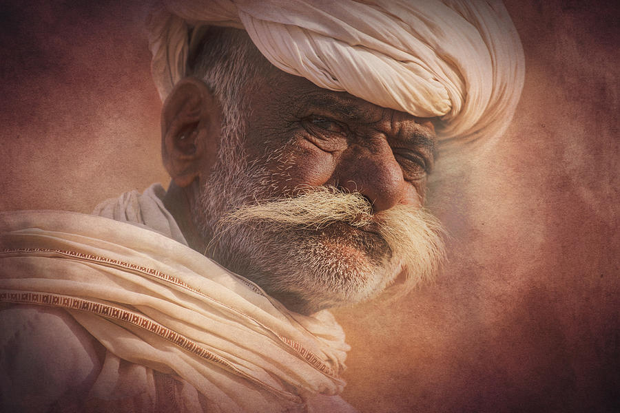 Pushkar Photograph - Old Rajasthani Man #1 by Svetlin Yosifov