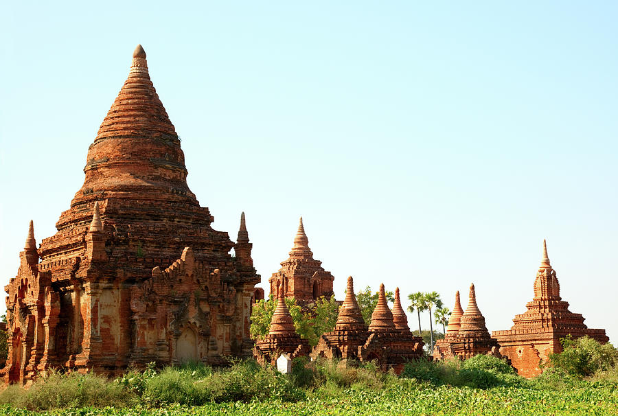 Old Ruin Pagodas & Temples In Bagan #1 Photograph by Danielbendjy