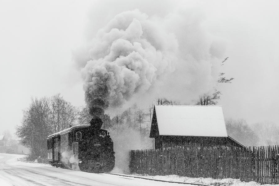 Steam Train Photograph - Old Train Hutulca by Sveduneac Dorin Lucian