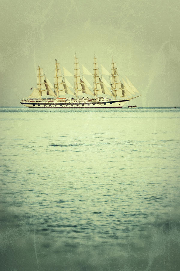 Old Vessel Sailing Away #1 Photograph by Piola666