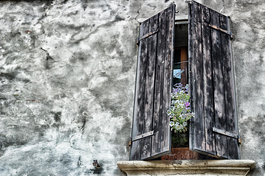 Old windows Photograph by Vivida Photo PC