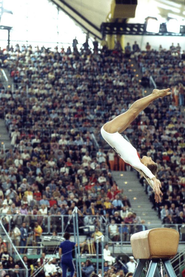 Munich Movie Photograph - Olga Korbut At The 1972 Summer Olympics #1 by John Dominis