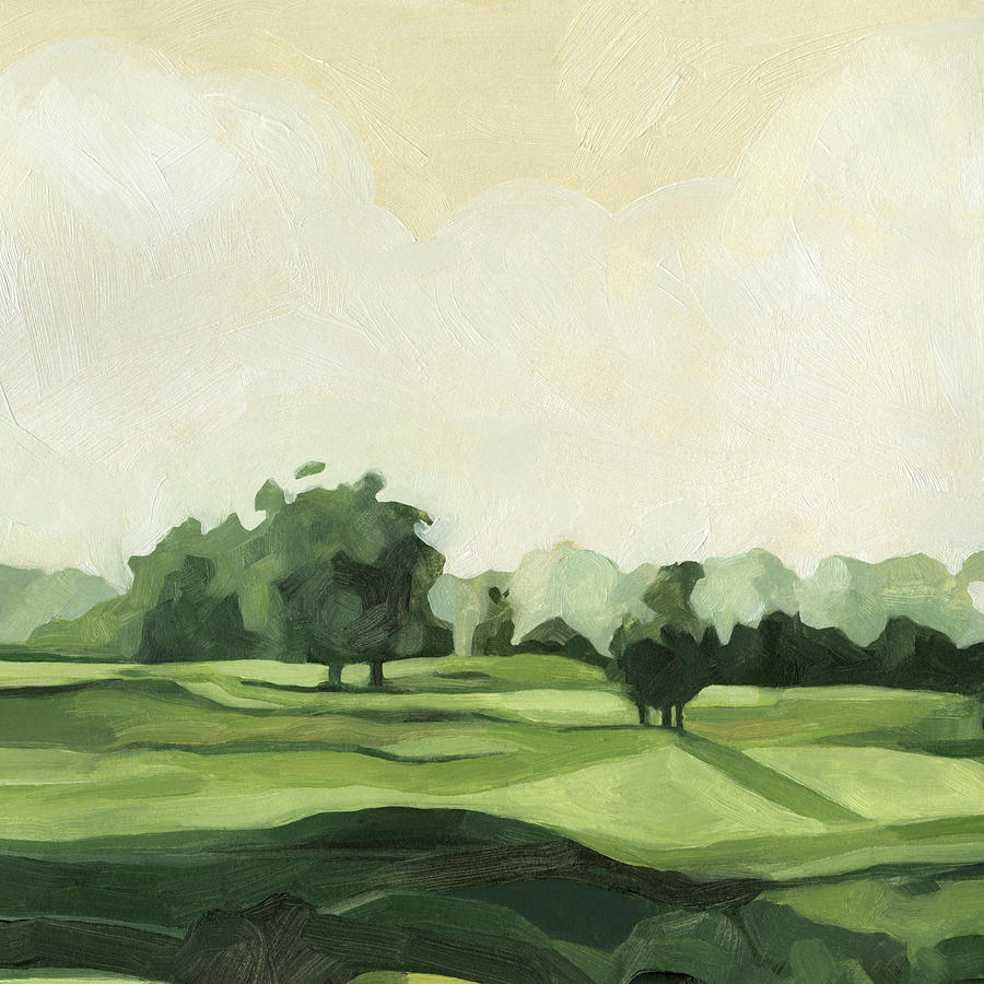 Countryside Painting - Olive Afternoon II #1 by Emma Scarvey
