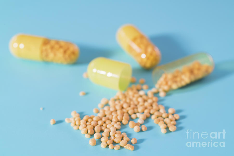 Open Dietary Supplement Capsule #1 Photograph by Wladimir Bulgar/science Photo Library