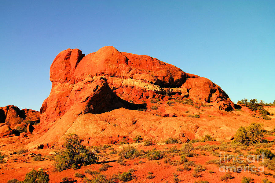 Southwest Photograph - Orange rock formation  #1 by Jeff Swan