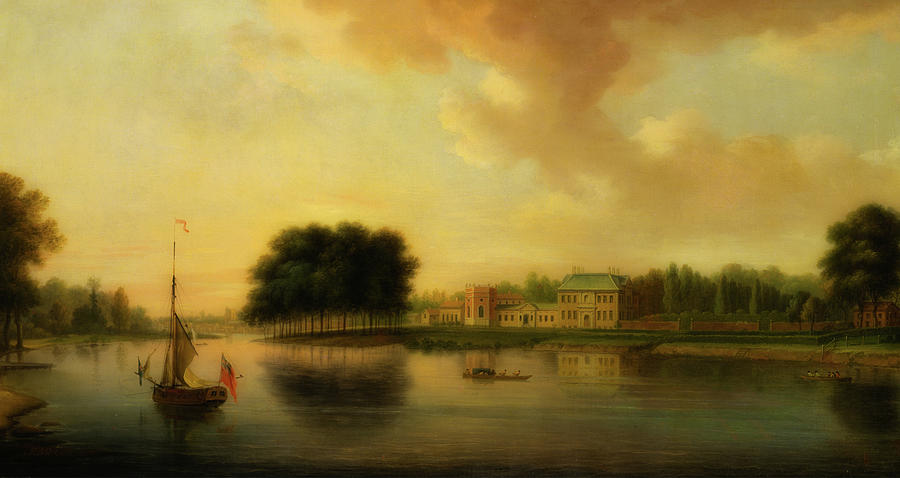 Painting Painting - Orleans House, Twickenham by Joseph Nickolls Painting Painting - Orleans House, Twickenham by Joseph Nickolls
