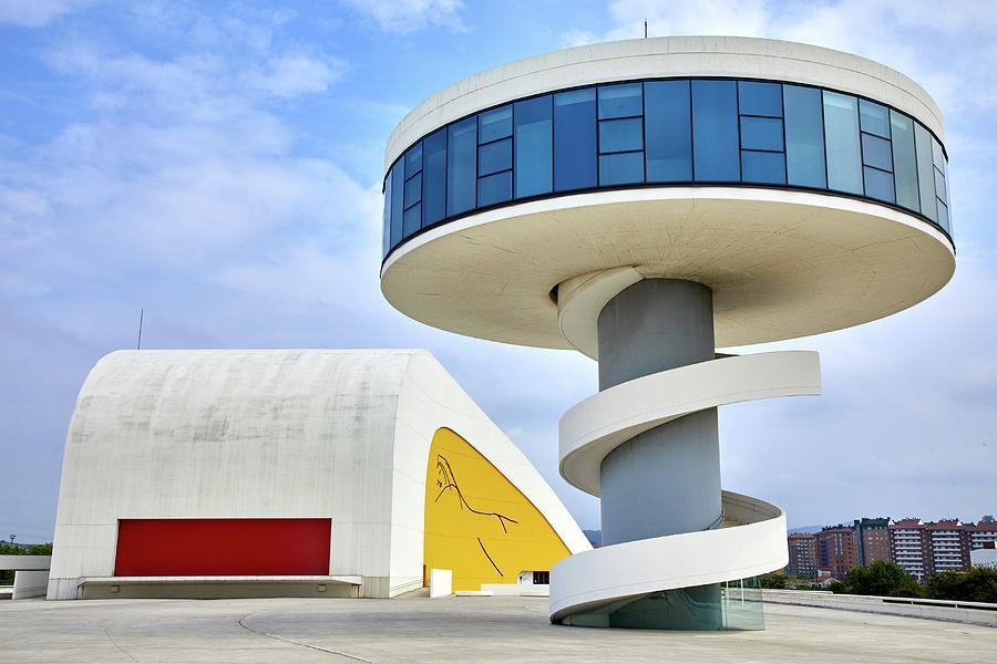 Oscar Niemeyer International Cultural Photograph by Javier Larrea ...