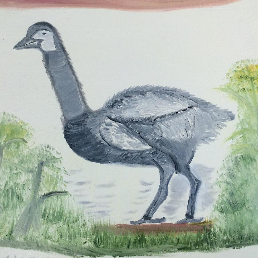 Baby Emu  Painting by Nor J