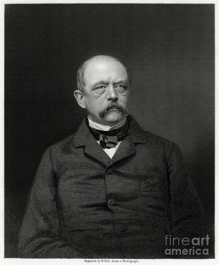Otto Von Bismarck, German Statesman #1 Drawing by Print Collector