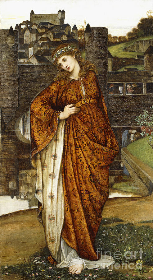 Our Lady Of The Water Gate Painting by John Roddam Spencer Stanhope
