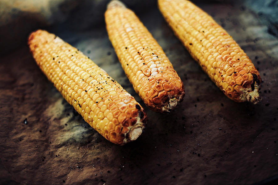 Oven Baked Corn Cob #1 Photograph by Giedre Barauskiene