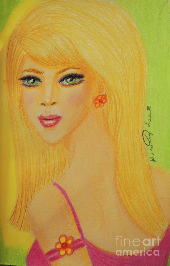 Over The Shoulder Look #1 Painting by Dorothy Lee