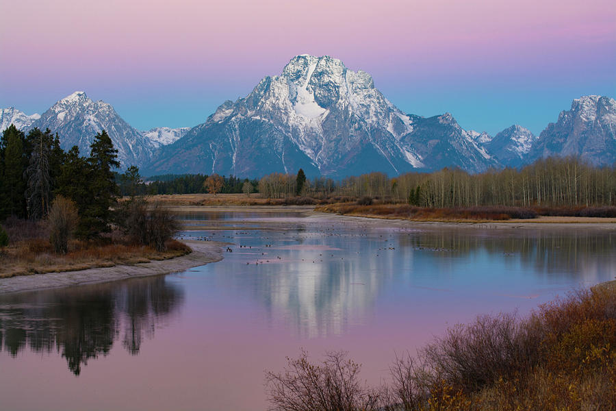 Oxbow Bend At Sunrise In Grand Tetons #1 Photograph by Patrick Nowotny