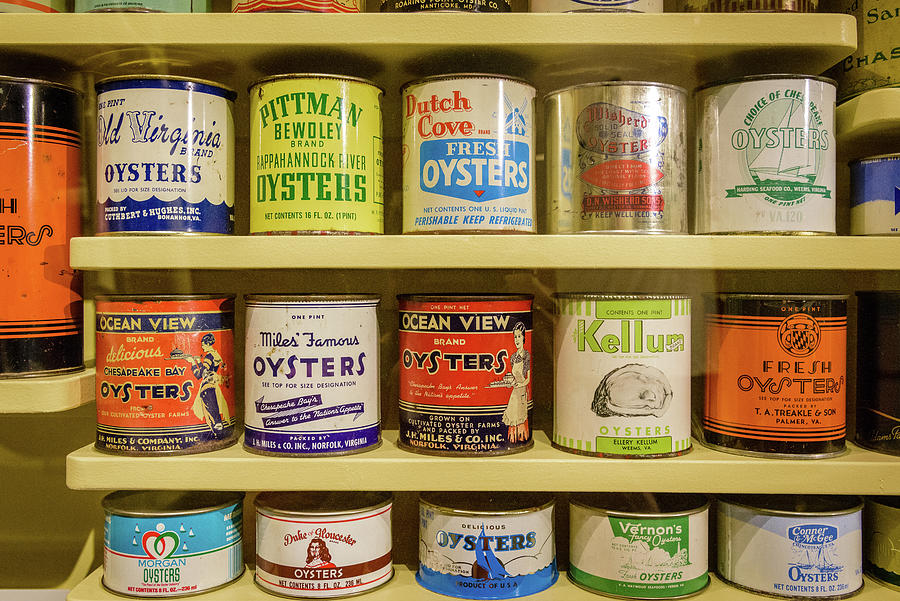 Oyster Cans, Chesapeake Bay Maritime Museum, St. Michaels, Maryland #2 Photograph by Mark Summerfield