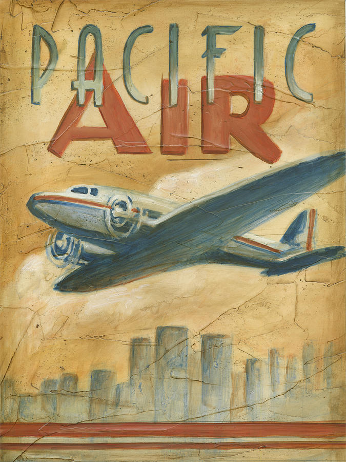 Transportation Painting - Pacific Air #1 by Ethan Harper