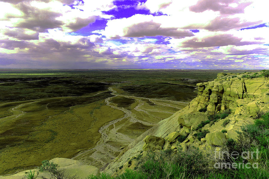 Painted desert landscape #1 Photograph by Jeff Swan