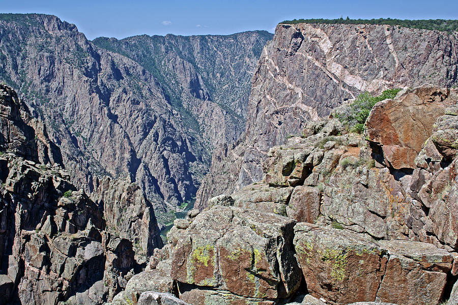 Painted Wall in Black Canyon of the Gunnison National Park, Colorado #1 Photograph by Ruth Hager