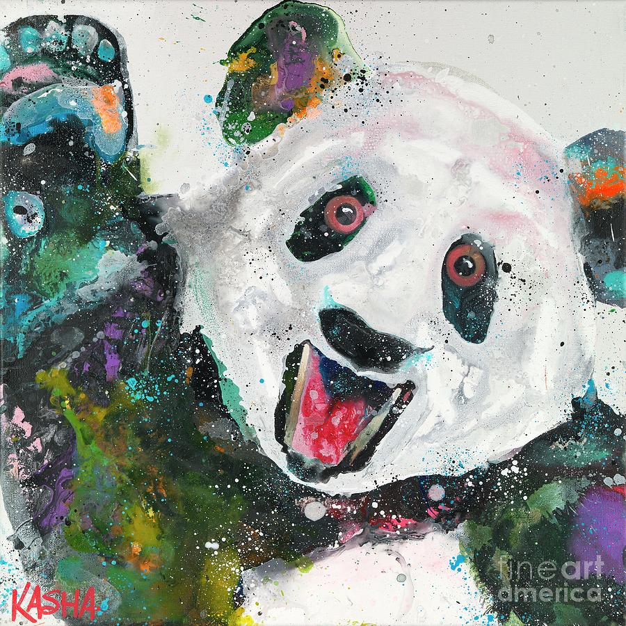 Pandamonium Painting by Kasha Ritter