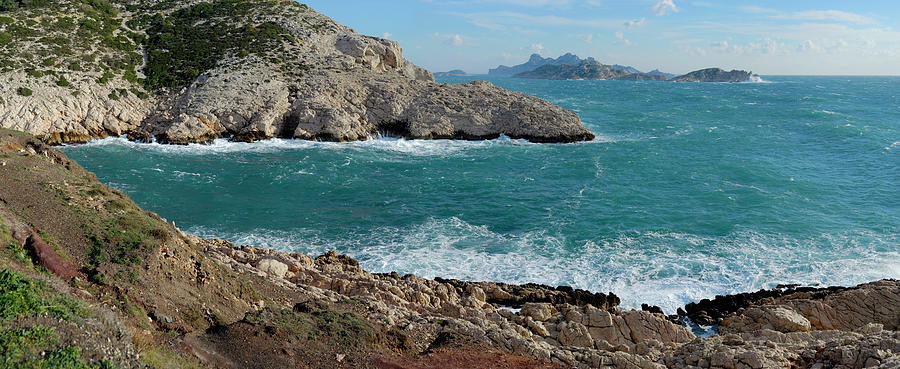 Panoramic View Of Mediterranean Coast #1 Photograph by Sami Sarkis