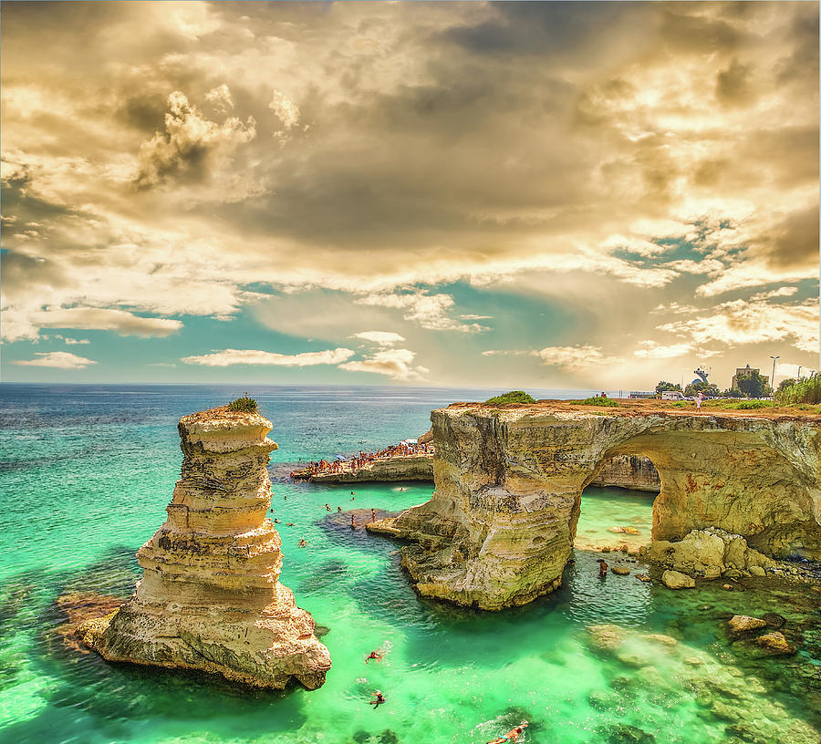 Panoramic view of stacks of Salento in Italy #1 Photograph by Vivida Photo PC