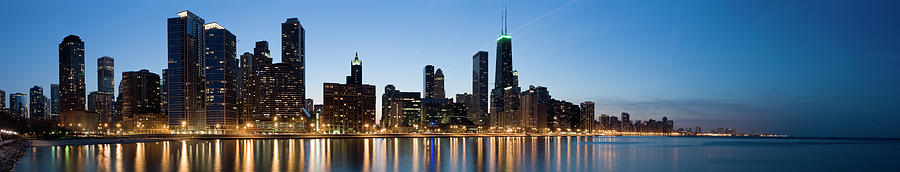 Panoramic View Of The Chicago Lakefront #1 Photograph by Chris Pritchard