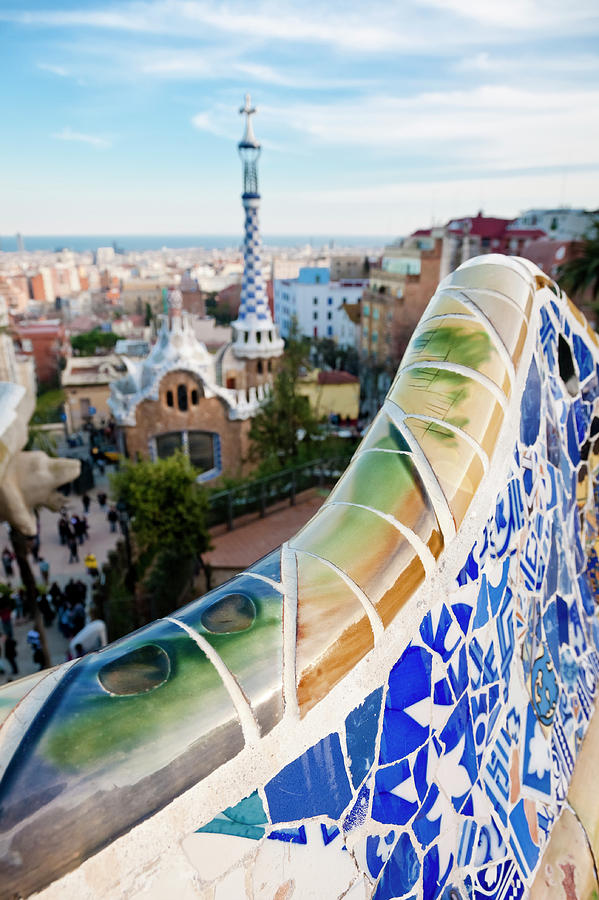 Parc Guell, Barcelona #1 Photograph by Mauro grigollo