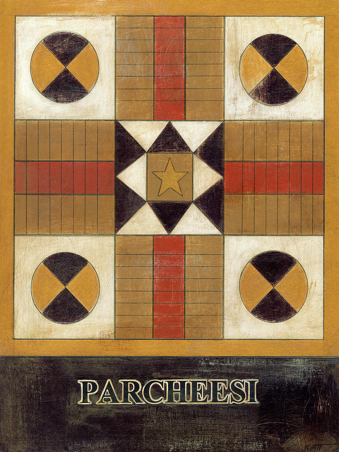 Abstract Painting - Parcheesi #1 by Norman Wyatt