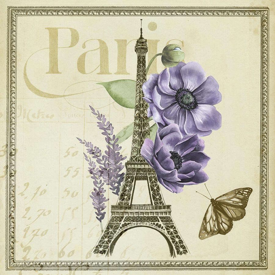 Paris Painting - Paris Ephemera Vi #1 by Grace Popp