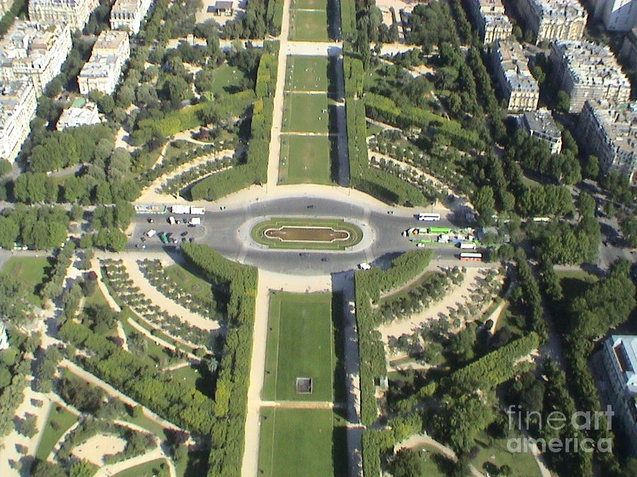 Paris France Aerial View Panorama 2004 #1 Photograph by John Shiron