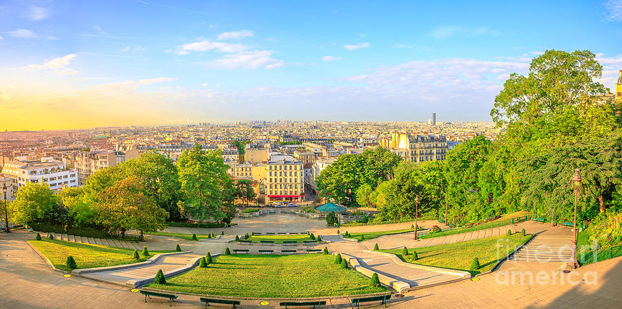 Paris Montmartre skyline #1 Photograph by Benny Marty