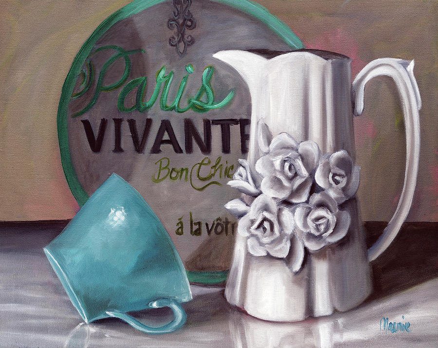 Still Life Painting - Parisian Still Life #1 by Marnie Bourque