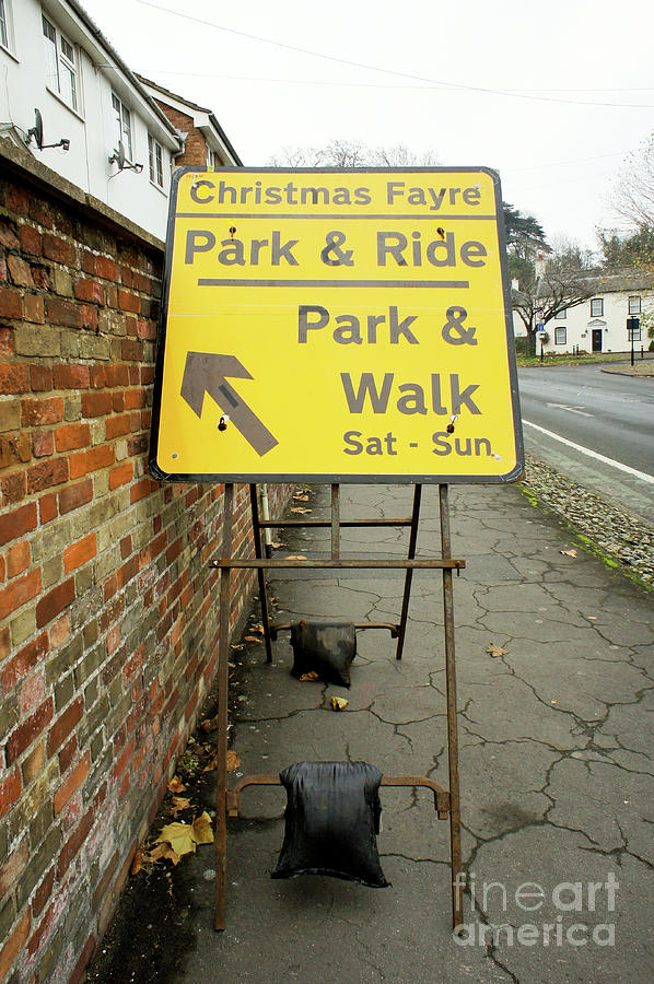 Annual Photograph - Park And Ride Sign by Tom Gowanlock Annual Photograph - Park And Ride Sign by Tom Gowanlock