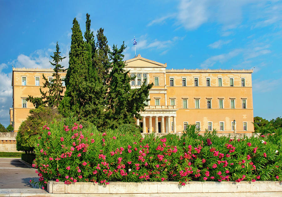 Parliament Bldg, Athens, Greece #1 Digital Art by Claudia Uripos